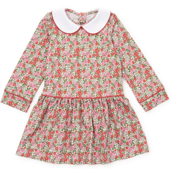 Lillian Girls Dress - Floral Noel