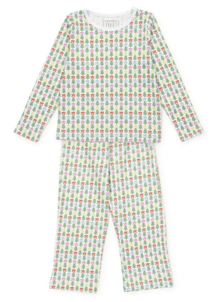 Millie Girls PJ Set - Tree Topper Bows