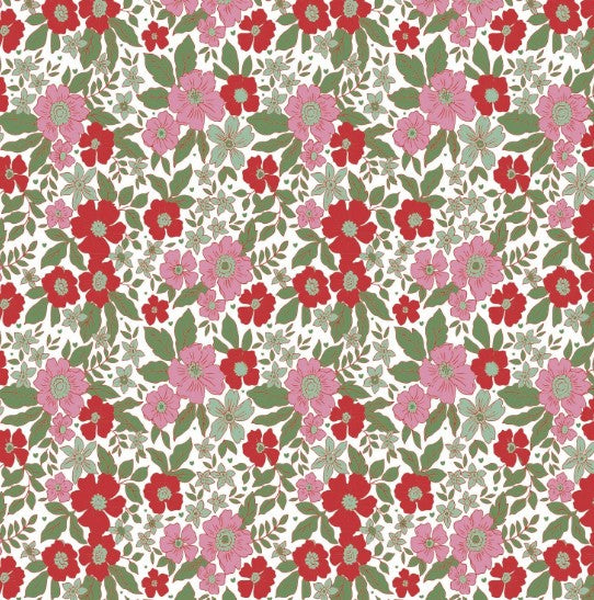 Lillian Girls Dress - Floral Noel