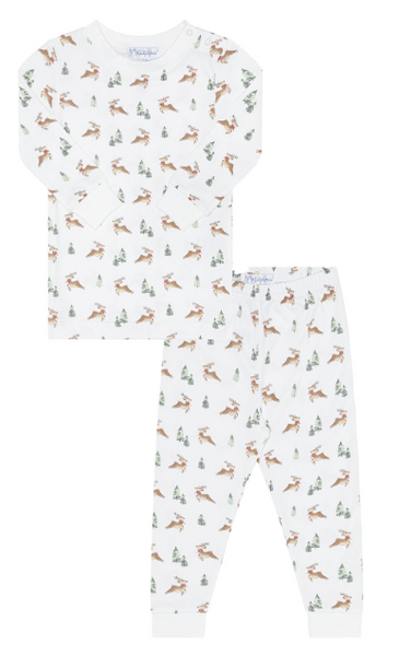 Nella Pima PJ Set - Christmas Reindeer
