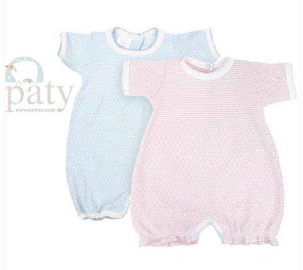 PRE ORDER Paty Inc Solid Short Romper - 6 color options
